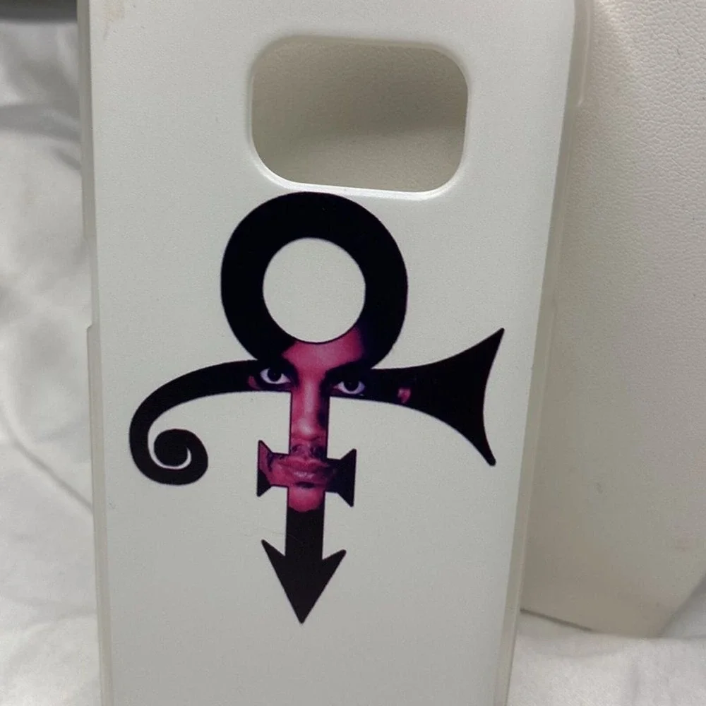Prince Phone Case for S7 Symbol Graphic White Cover Unique‎ Style Artist Music